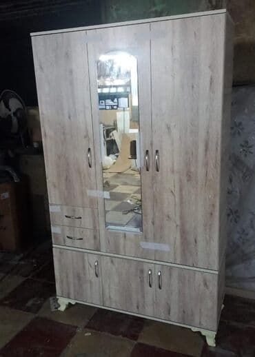 asilqan dolab: Açılan, 3 qapılı Düz dolab, Qarderob, paltar dolabı — 16