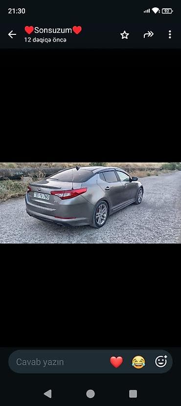 opdima: Kia Optima sedan – SX paketi Mühərrik və ötürmə: - Benzinli mühərrik — 10