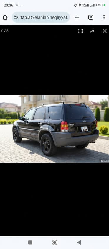 qara niva: Ford Escape: 3 l | 2001 il 230400 km Ofrouder/SUV — 1