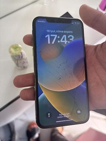 magic 6 pro: IPhone X, 256 GB, Qara, Qırıq — 5