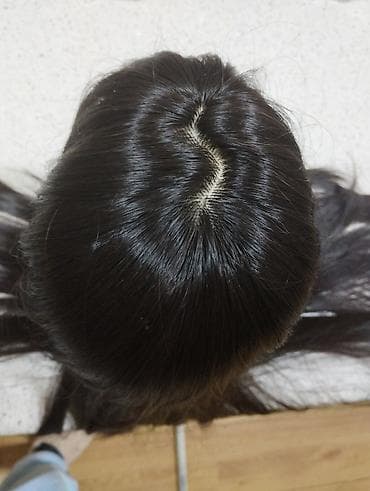 Uzun düz qara parik – 34 inch - Uzunluq: 34 inch (təxminən 86 sm) — 5