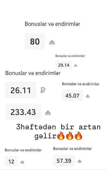 hədiyə: Bonuslar və endirimlər – 3 həftədən bir artan sistem! — 1