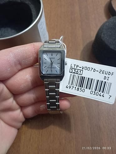 demir saat: Yeni, Qol saatı, Casio, rəng - Gümüşü — 3