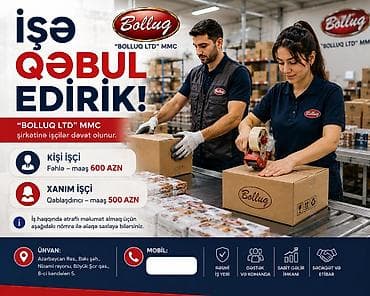 bagca isi: Qablaşdırıcı tələb olunur, Aylıq ödəniş — 1
