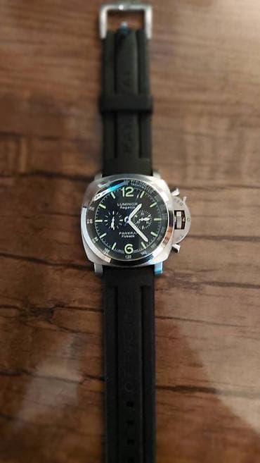 sensor saatlar: İşlənmiş, Qol saatı, Panerai Luminor, rəng - Gümüşü — 4