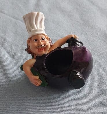 ag badimcan: Fiqur, Keramika, rəng - Bənövşəyi — 1