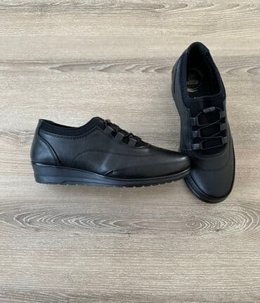 kisi deri kurtkalari: Qara rəngli qadın gündəlik ayaqqabısı – Polaris - Üst hissə:yumşaq — 2