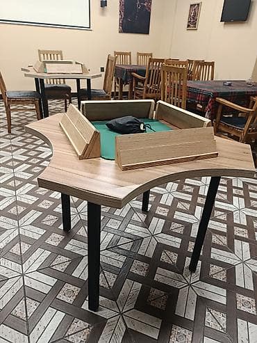 Dörd nəfərlik nərd/domino/kart oyunu üçün ixtisaslaşdırılmış masa — 1