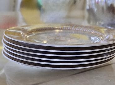 süfrələr: Boşqablar, 6 ədədli dəst, rəng - Ağ, Keramika — 2