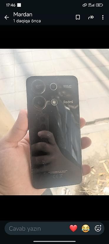 redmi note 14 pro 5g: Redmi Note 13, 256 GB, rəng - Qara — 2