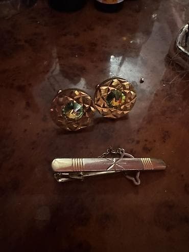 Kişilər üçün aksessuar dəsti - Tərkib: 1 cüt manjet düyməsi və 1 ədəd — 1