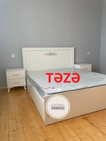 asinkovu demir: Yeni, İkinəfərlik çarpayı, Bazasız, Matras ilə, Siyirməsiz, Azərbaycan — 2