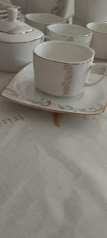 çay servis: Çay dəsti, rəng - Ağ, 12 nəfərlik, Türkiyə — 3