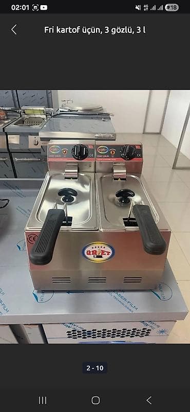 fritozlar: Bu fritöz paslanmayan poladdan hazırlanmışdır və qızartma prosesini — 4