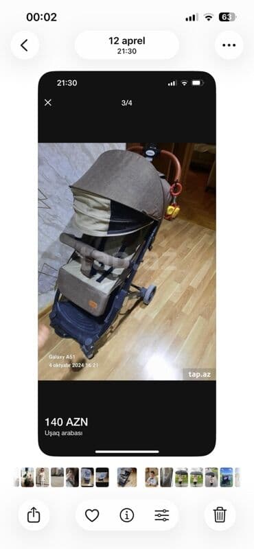 Uşaq arabası – yüngül və rahat gəzinti üçün. Xüsusiyyətlər: - Kompakt