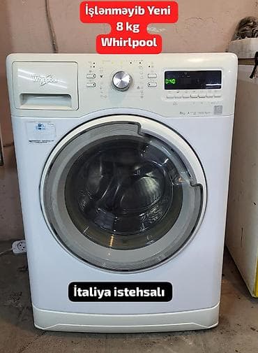 Paltaryuyan maşın Whirlpool, 8 kq, Yeni, Avtomat, Qurutmasız