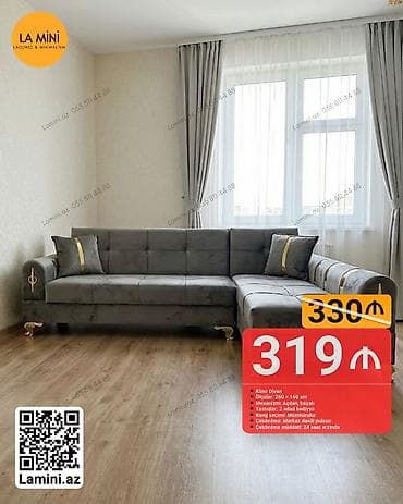 divanlat: Künc divan, Açılan, Bazalı, Parça, Şəhərdaxili pulsuz çatdırılma — 1