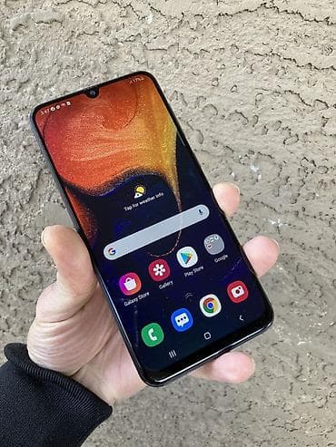 philips xenium x501: Samsung Galaxy A50, 128 GB, rəng - Mavi, Zəmanət, Barmaq izi, İki sim kartlı — 2