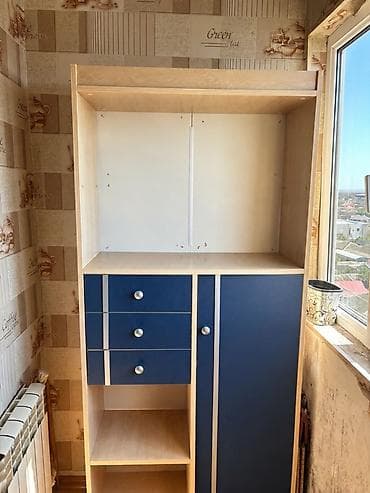 Mətbəx dolabları: Mətbəx/balkon üçün çoxfunksiyalı şkaf - Material: laminat/LDSP ağac — 2