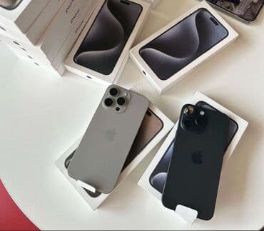 15 pro qiyməti: IPhone 15 Pro, 256 GB, Black Titanium, Face ID, Zəmanət — 1