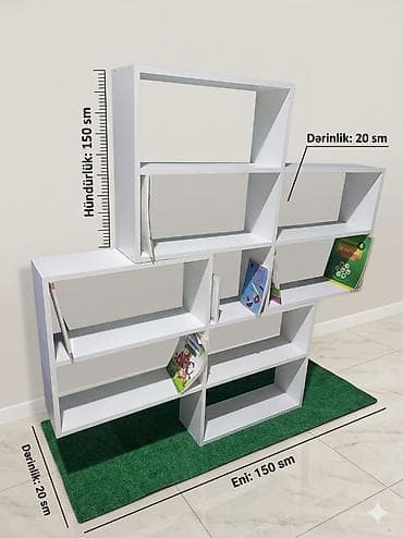 divar rəfi: Yeni, Kitab rəfi, Düz — 2
