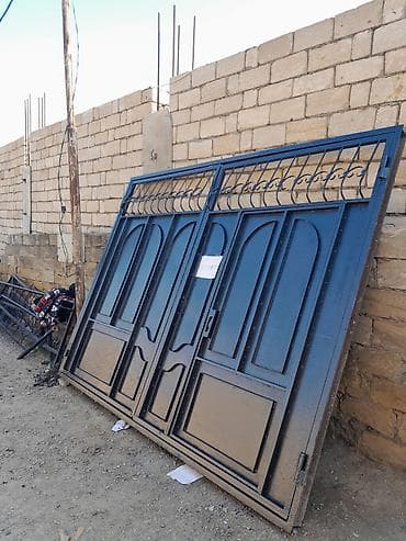 lis dəmir: Dəmir Həyət darvazası, Mexaniki, Qapı ilə, rəng - Mavi, Kredit yoxdur — 2