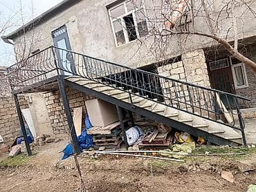 Pilləkən məhəccərləri: Beton pilləkən və metal məhəccər komplekti - Açıq havaya uyğun — 3