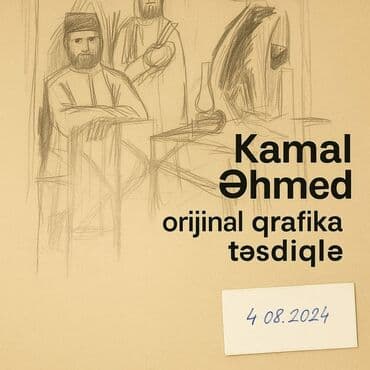 saxsi gul qablari: Qrafika Kamal Ahmad — 1