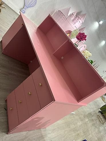 stol ofis: Məhsul: Mağaza/Salon üçün resepsiyon masası - Rəng: pastel çəhrayı — 3