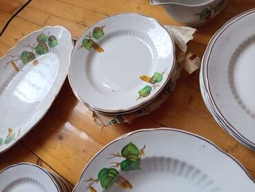 Süfrə qab-qacaqı: Nahar dəsti, rəng - Ağ, Farfor, Almaniya — 2