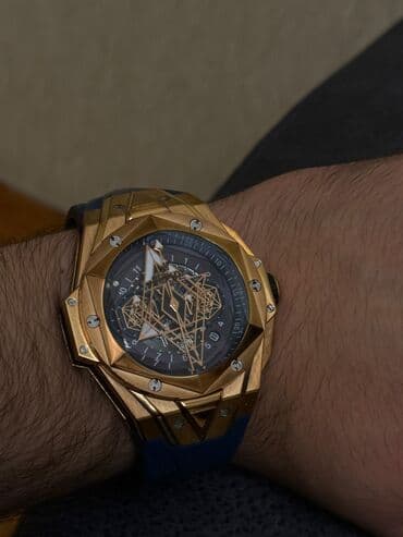 Eynəklər: Yeni, Qol saatı, Hublot, rəng - Mavi — 4
