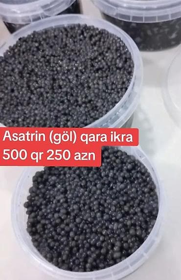balıq qiyməti: Məhsul: Qırmızı və qara ikra (plastik qablaşdırmada) - Qırmızı ikra — 2