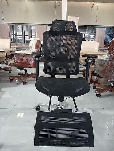 mebel servant: Ofis kresloları – müxtəlif modellər - Direktor tipi dəri kreslo (tünd — 9