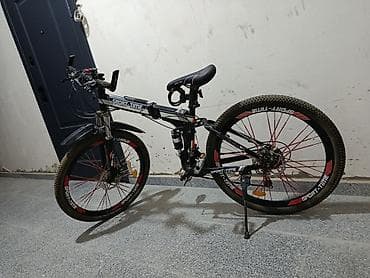 velosiped kameri: Sport-Time dağ velosipedi - Çərçivə: amortizatorlu qatlanan — 2