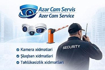 azerice rusca: Azər Cam Servis – kompleks təhlükəsizlik həlləri Xidmətlər: - Kamera — 1