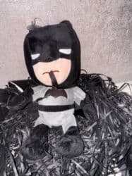 oyuncaq kukla: 🦇 Batman yumşaq oyuncağı Keyfiyyətli və yumşaq Batman oyuncaq fiquru — 2