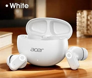 Simsiz (Bluetooth) Qulaqcıqlar, Acer, rəng - Ağ
