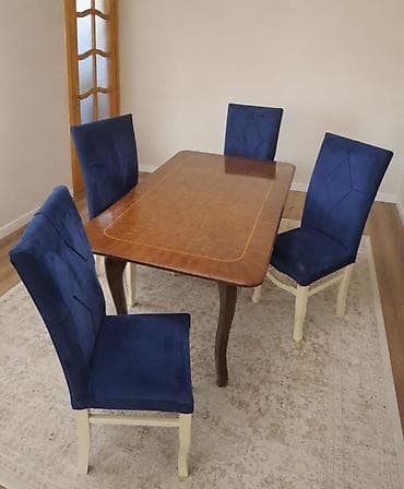 Mətbəx üçün, İşlənmiş, Dördbucaq masa, 4 stul lalafo.az -da Mətbəx üçün, İşlənmiş, Dördbucaq masa, 4 stul