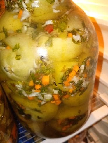 Şirniyyat məhsulları: Ev şəraitində hazırlanmış turşu çeşidləri - Xiyar turşusu – sarımsaq — 4