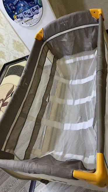 nefes alan ayi: Hauck “Fun for Kids” körpə üçün qatlanan maneyçik/uşaq beşiyi - — 8