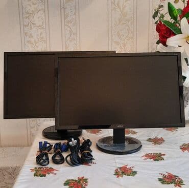Masaüstü kompüterlər və iş stansiyaları: Acer 24 inch Monitor Əla görüntü, geniş ekran, nazik çərçivə. Tam — 1