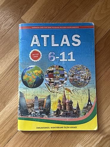 Велоаксессуары: Məhsul: Coğrafiya Atlası 6–11 Təyinat: Ümumtəhsil məktəbləri üçün — 2