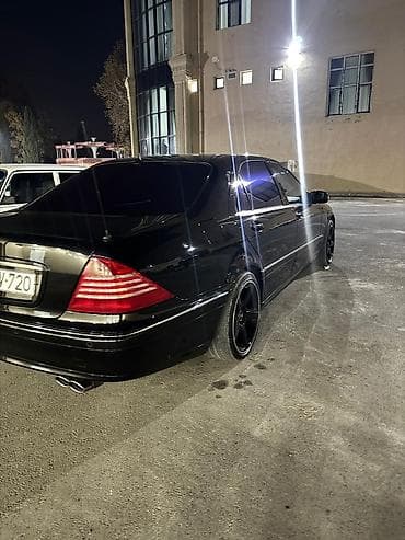 hyundai r17 disk: Mercedes-Benz S-Class (W220) sedan – qara rəng, klassik lüks və — 2