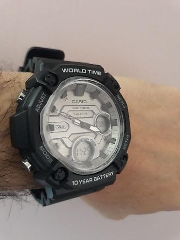 m4 saat: Yeni, Qol saatı, Casio, rəng - Gümüşü — 2