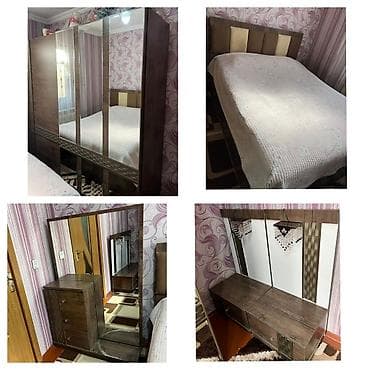 Ev və bağ: SvncYataq dəsti satılır 550 azn.Taxtın matrası və bazası var.Dəst — 1