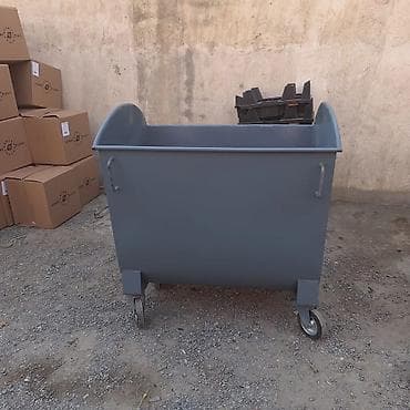 Контейнеры для отходов: 1100 Litrlik Metal Zibil Konteyneri – Təkərli, Yeni ♻️ Möhkəm metal — 6
