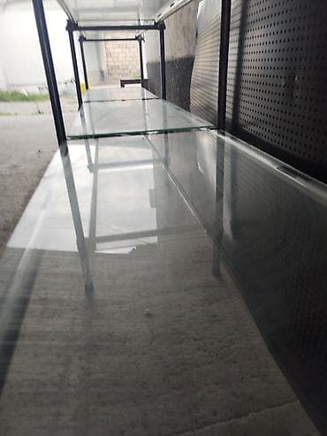 kontakt home dolab: Şüşə vitrin rəf sistemi - Material: temperli şüşə rəflər və — 3