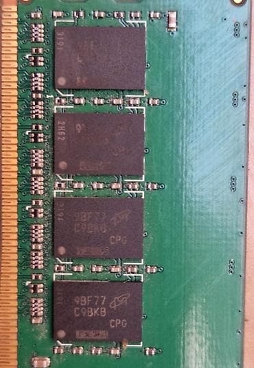 komputer notebook: Operativ yaddaş (RAM) Crucial, 4 GB, 2400 Mhz, DDR4, PC üçün, İşlənmiş — 3