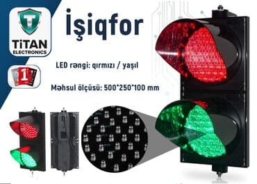 220 voltu 12 volta çevirme: Svetofor SV-2 İki linzalı İki linzalı qırmızı və yaşıl ampullü Məhsul — 1