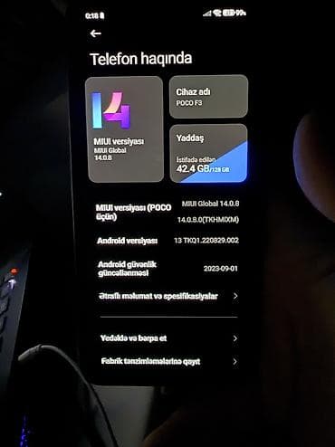 vətən komputer: POCO F3 5G üçün ehtiyat hissələri paketi Satılır: POCO F3 5G modelinə — 4